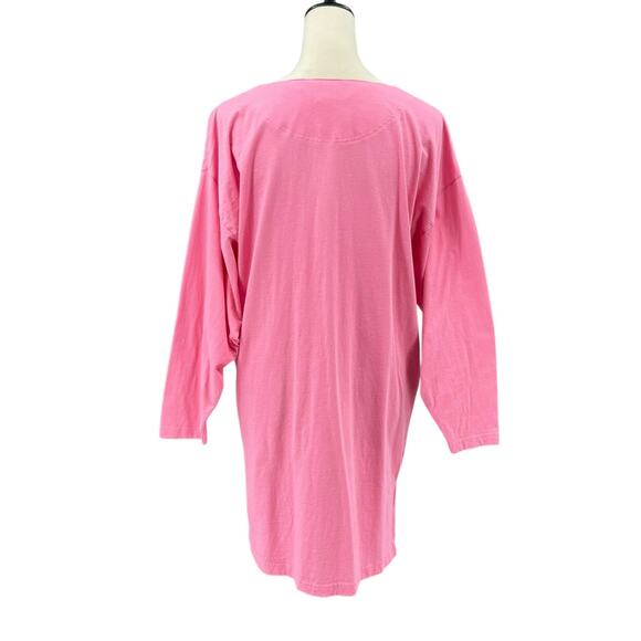 Vintage Victoria’s Secret Gold Label Barbie Pink 100% Cotton Sleepshirt Pajama - Picture 3 of 12